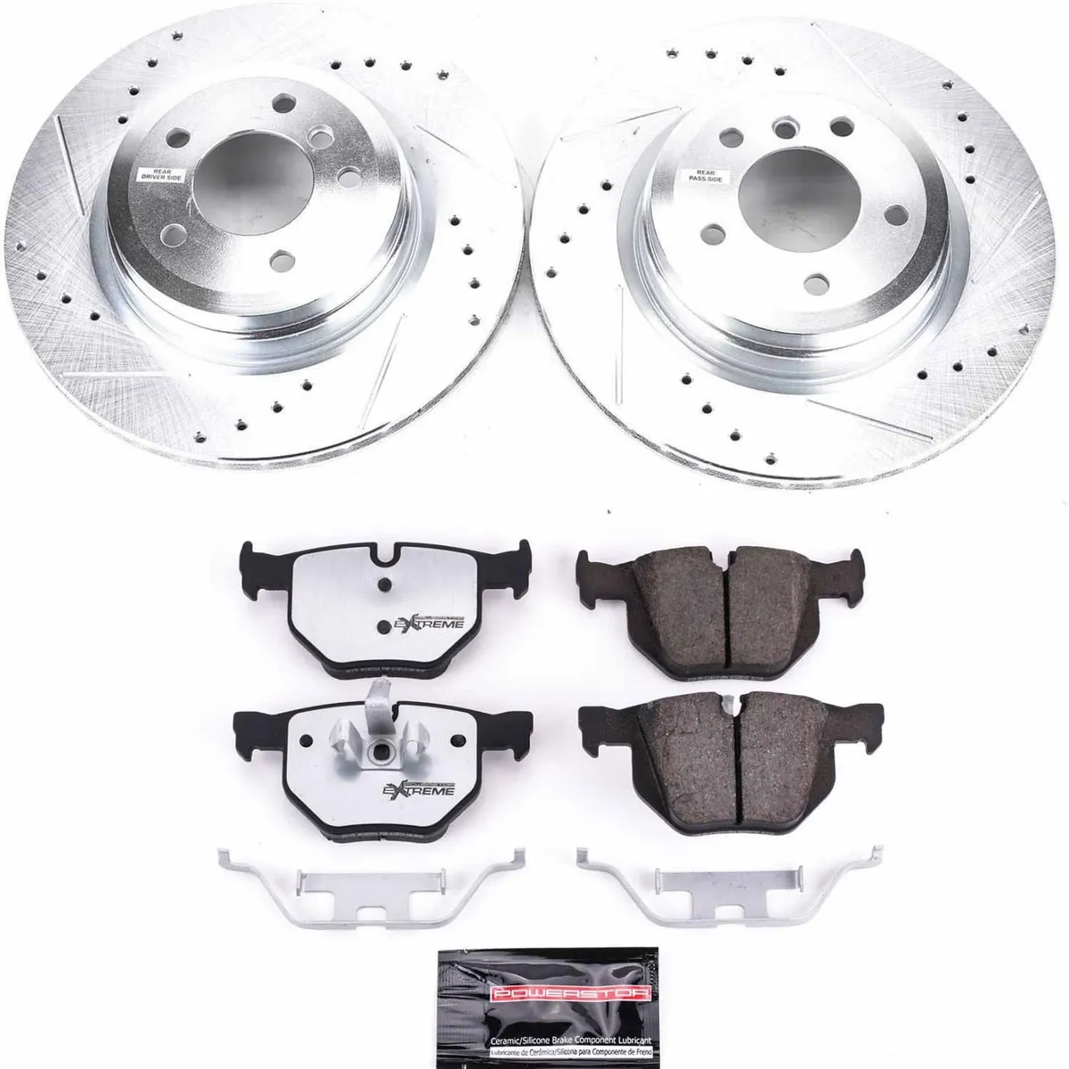Z26 Street Warrior Upgrade Kit: Drilled/Slotted Rotors; Carbon-Fiber Ceramic Pads W/Hardware; Pad Sensors product image