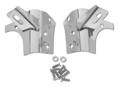 Crown Automotive Jeep Replacement RT Off-Road - Stainless Stainless Windshield Light Mount Bracket Set
