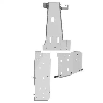 Asfir 4x4 Jeep Wrangler JK Skid Plate Kit (3 Pcs) | 3.6L | SWB