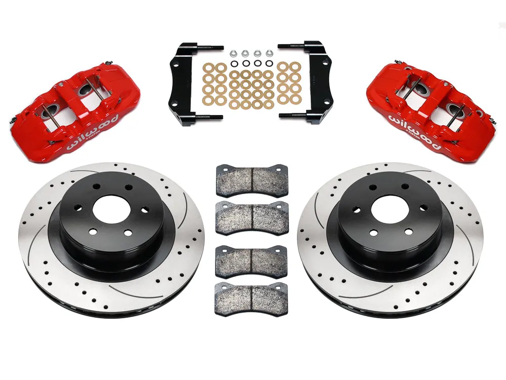 Wilwood AERO4 RearTruck Kit 14.25in Drilled 1999-2010 GM 1500-SUV 1 Piston OE Caliper product image