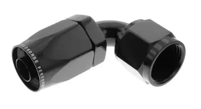 Redhorse Performance 08 90 Degree Female Aluminum Hose End Black