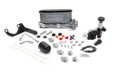 Wilwood Brakes hv Tandem M/C Kit w/ Bracket & Prop Valve1 1/8in Bore