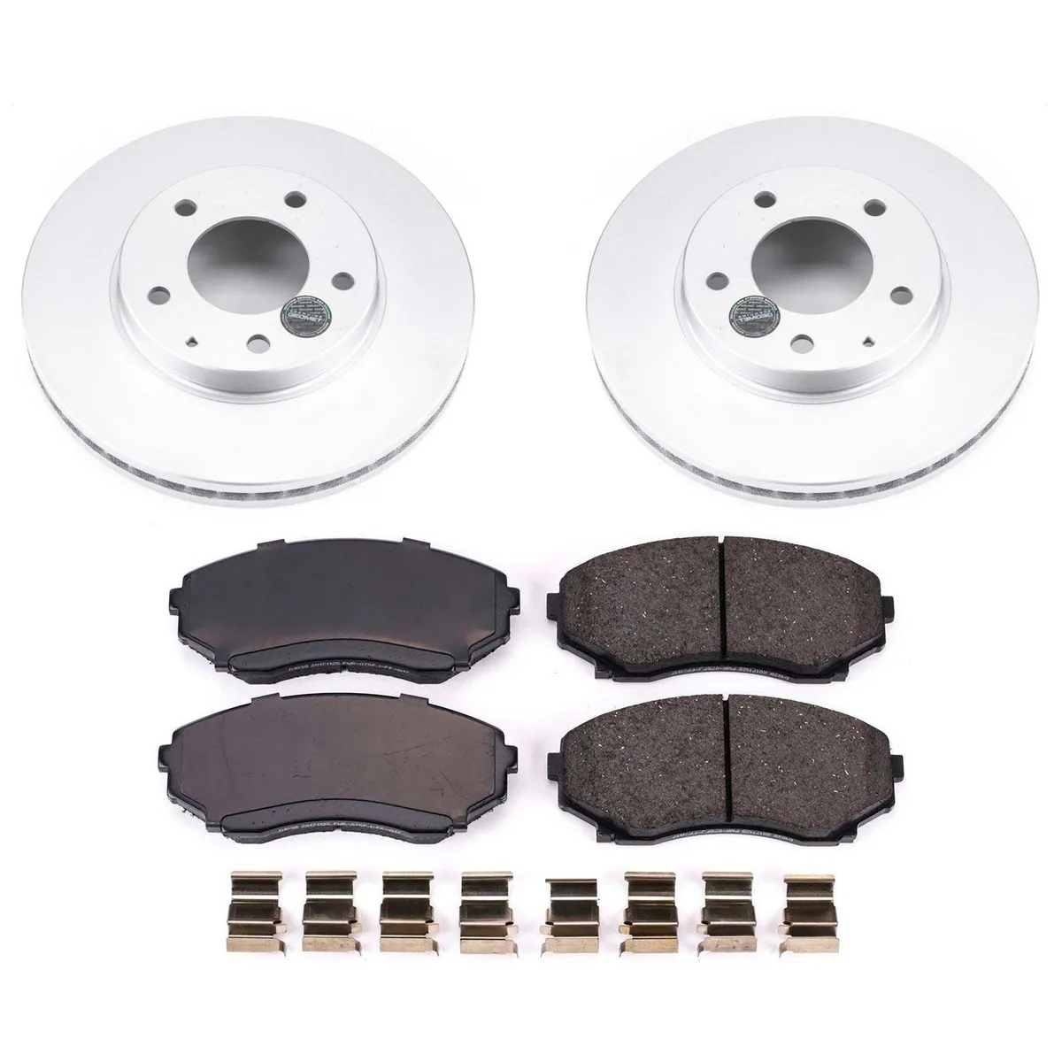 Z17 Geomet Coated Rotor Kit: Genuine Geomet Fully Coated Rotors; Ceramic Pads W/Hardware product image