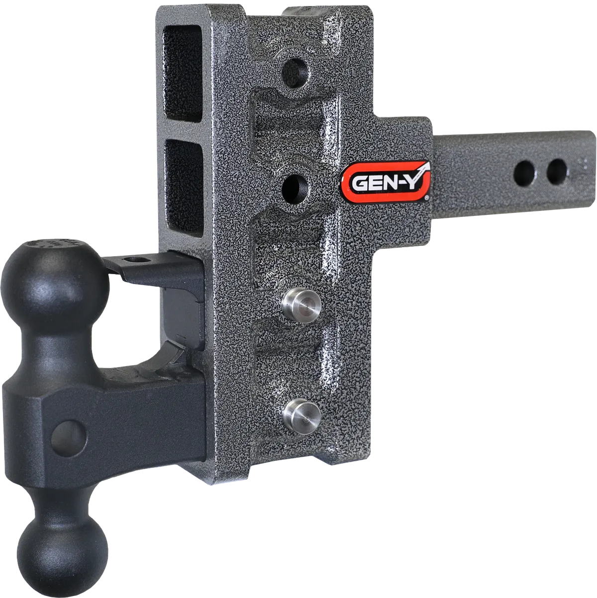 MEGA-DUTY 2in Shank 5in Offset Drop 2K TW 16K Hitch and GH-051 Versa-Ball and GH-032 Pintle Lock product image