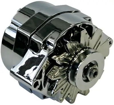 Proform Alternator 100 AMP GM 1 Wire Style Machined Pulley Chrome Finish Proform
