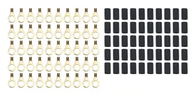 Quickcar Racing Ring Terminal 5/16in 14- 16 Ga w/Heat Shrink 50pk