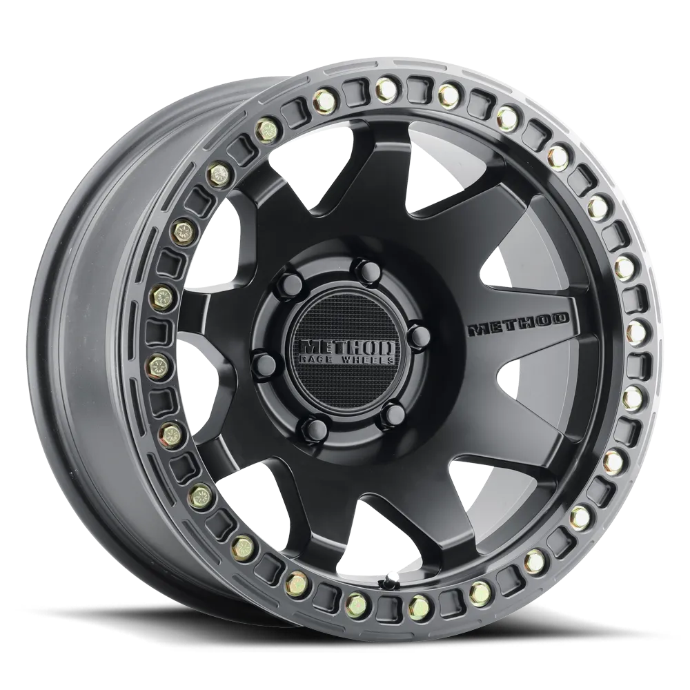 Aluminum Wheels 17x9 MR108 Bolt Pattern 6 On 139.7 Offset -44 Lip Size 0.63 Matte Black MB Method product image
