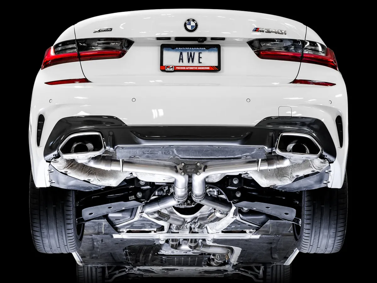 AWE Track Edition Exhaust for G2X M340i / M440i - Diamond Black Tips product image
