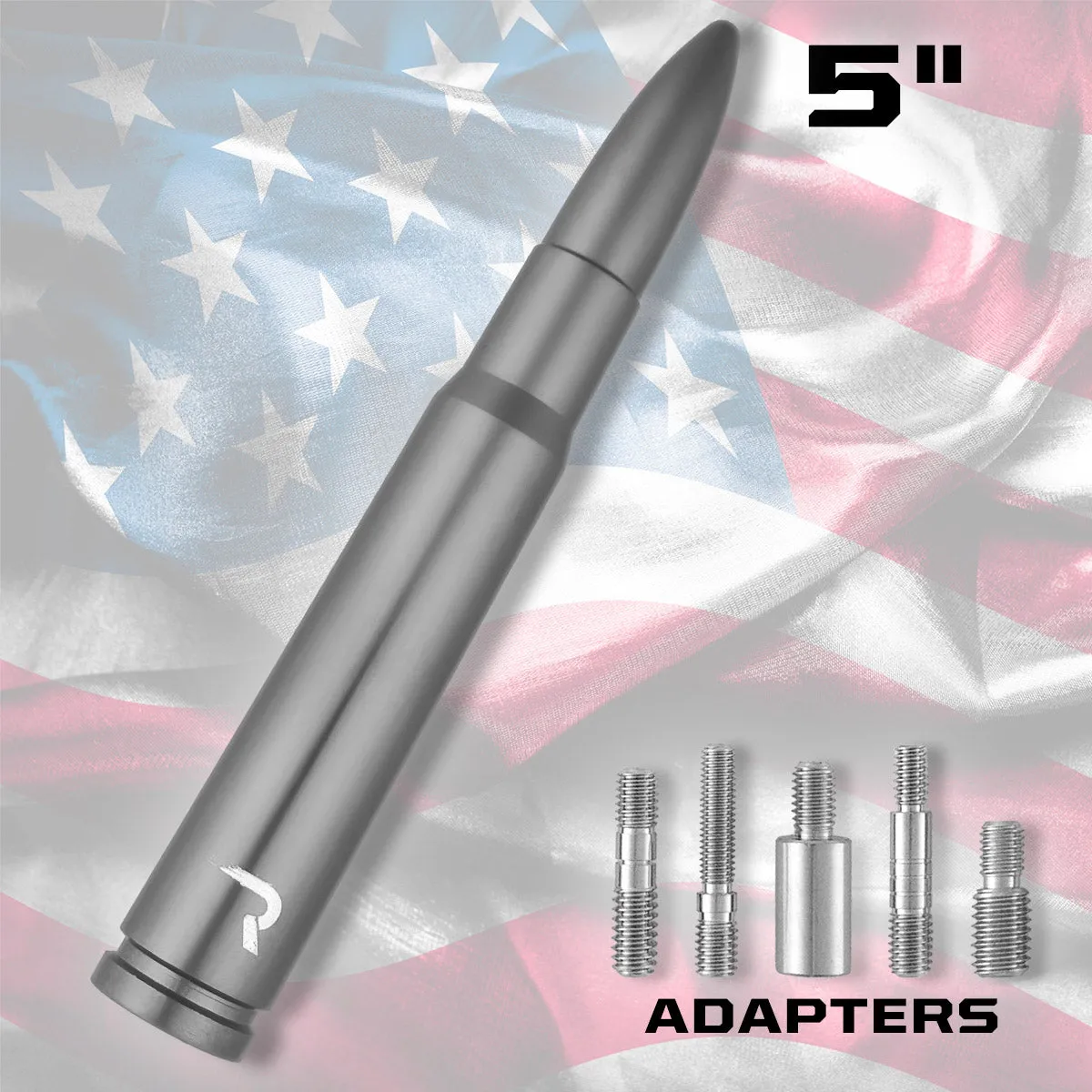 .50 Cal Bullet Antenna (Fits OEM Factory Threaded Antenna) Multiple Colors product image