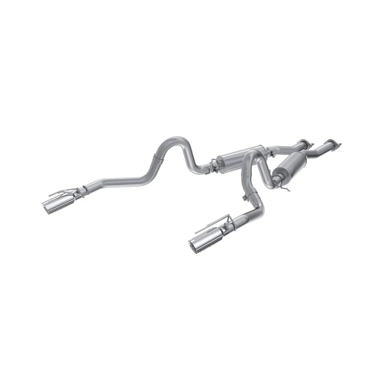 Armor Lite Cat Back Exhaust System; 2.5 in.; Dual Rear Exit; Aluminized Steel; 3.5 in. Dual Walled Tips; product image
