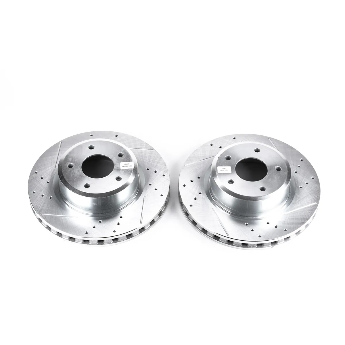 Evolution Drilled/Slotted Zinc Plated Rotors (Pair) product image