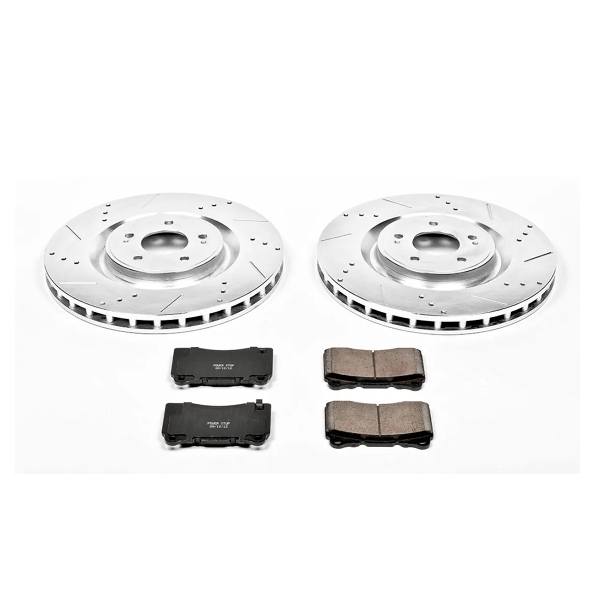 Z23 Evolution Sport Upgrade Kit: Drilled/Slotted Rotors; Carbon-Fiber Ceramic Pads W/Hardware product image