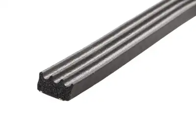 JR Products Ribbed Style Edpm Sponge Rubber Seal 50ft