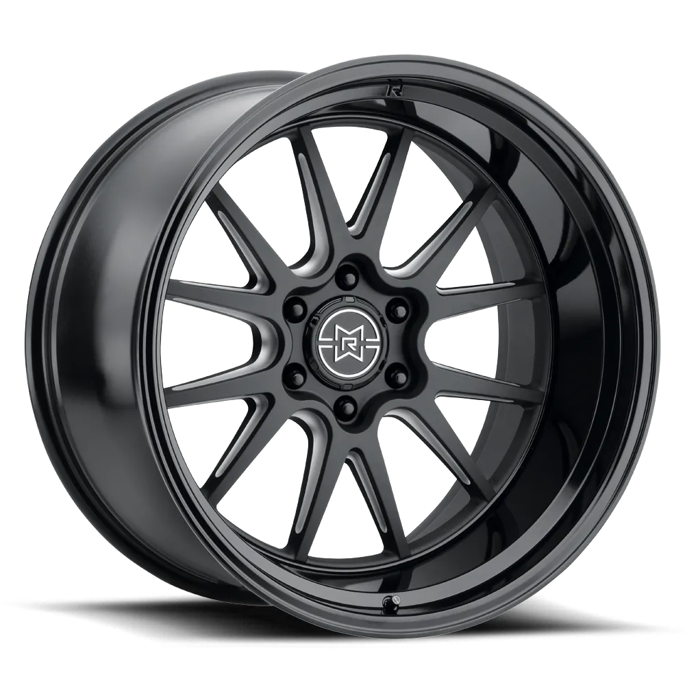 MR802 20x12 -40mm Offset 8x170 125mm Centerbore Double Black Milled product image
