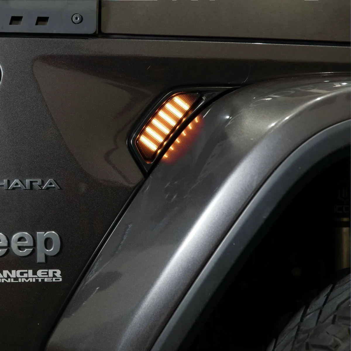 2018-2023 Jeep JL Wrangler LED Fender Lights (pair), Smoked - FL0037 product image