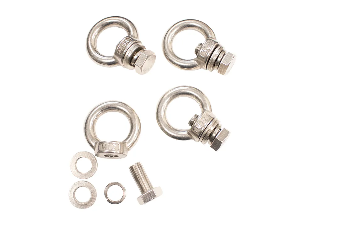 Jeep Storage/Bed Rack Tie Down Kit Stainless Steel Fishbone product image