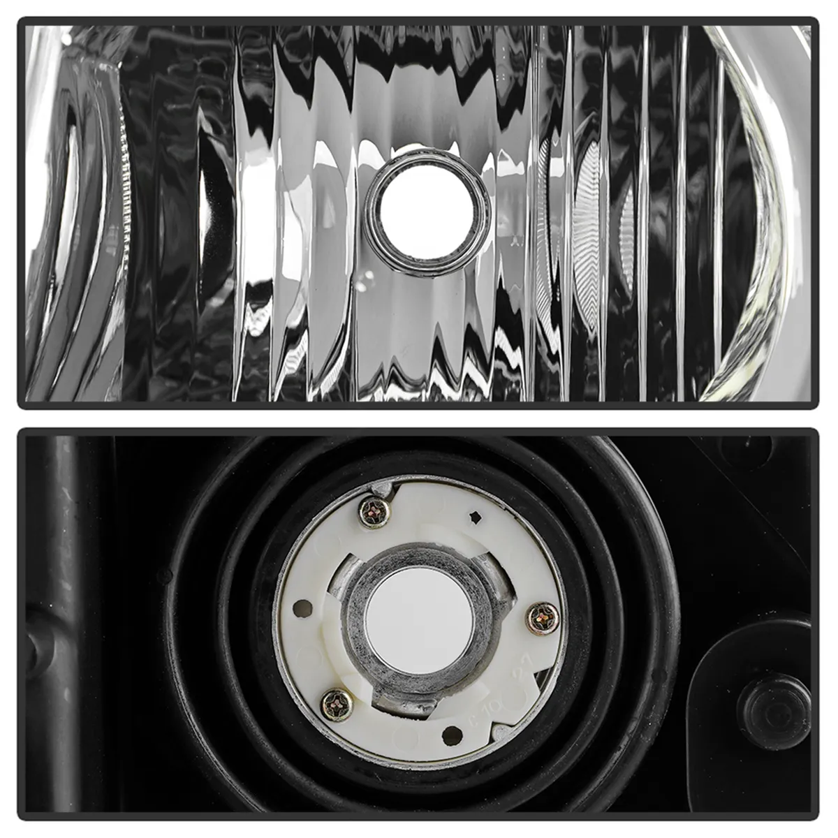 0507 Grand Cherokee Headlights With LED Light Bar Chrome product image