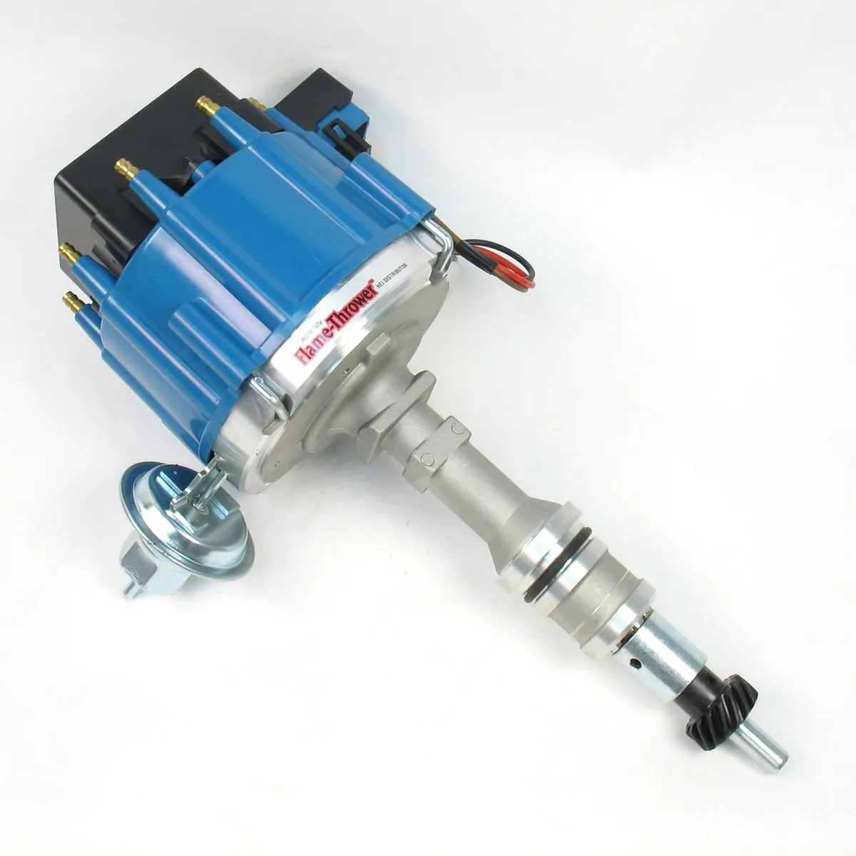 PerTronix Street Strip HEI Distributor for Ford Small Block Engines - 6.9A 4-Pin HEI Module / Blue Cap - D1352 product image