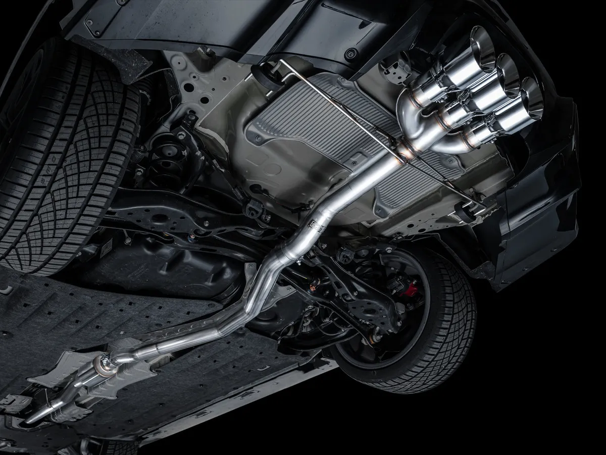 AWE Track Edition Exhaust for DE5 Integra Type-S - Triple Chrome Silver Tips product image