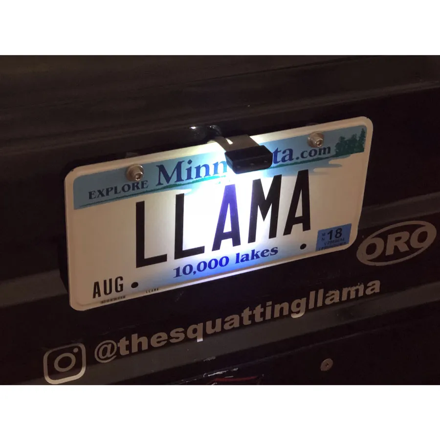 Jeep License Plate LED Light With 6 Foot Disconnectable Harness LitePLATE OffRoadOnly product image