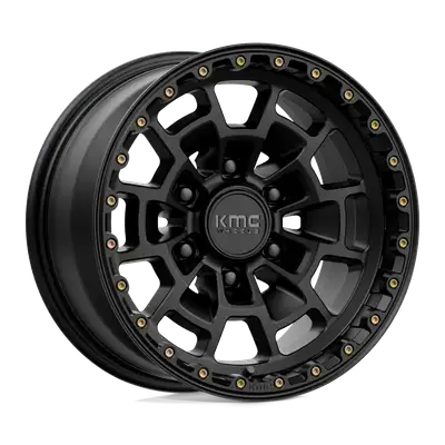 KMC Wheels Summit 16x8 6x5.5 00mm Satin Black w/ Gray Tint