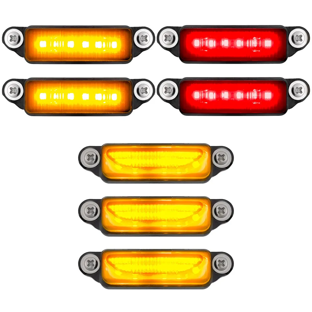 Dodge 21-25 RAM 1500 Trx 7-Pc Fender & Hood Light Kit Smoked Lens White or Amber LED Running Lights w/ Startup Light Sequence - Multiple Options product image
