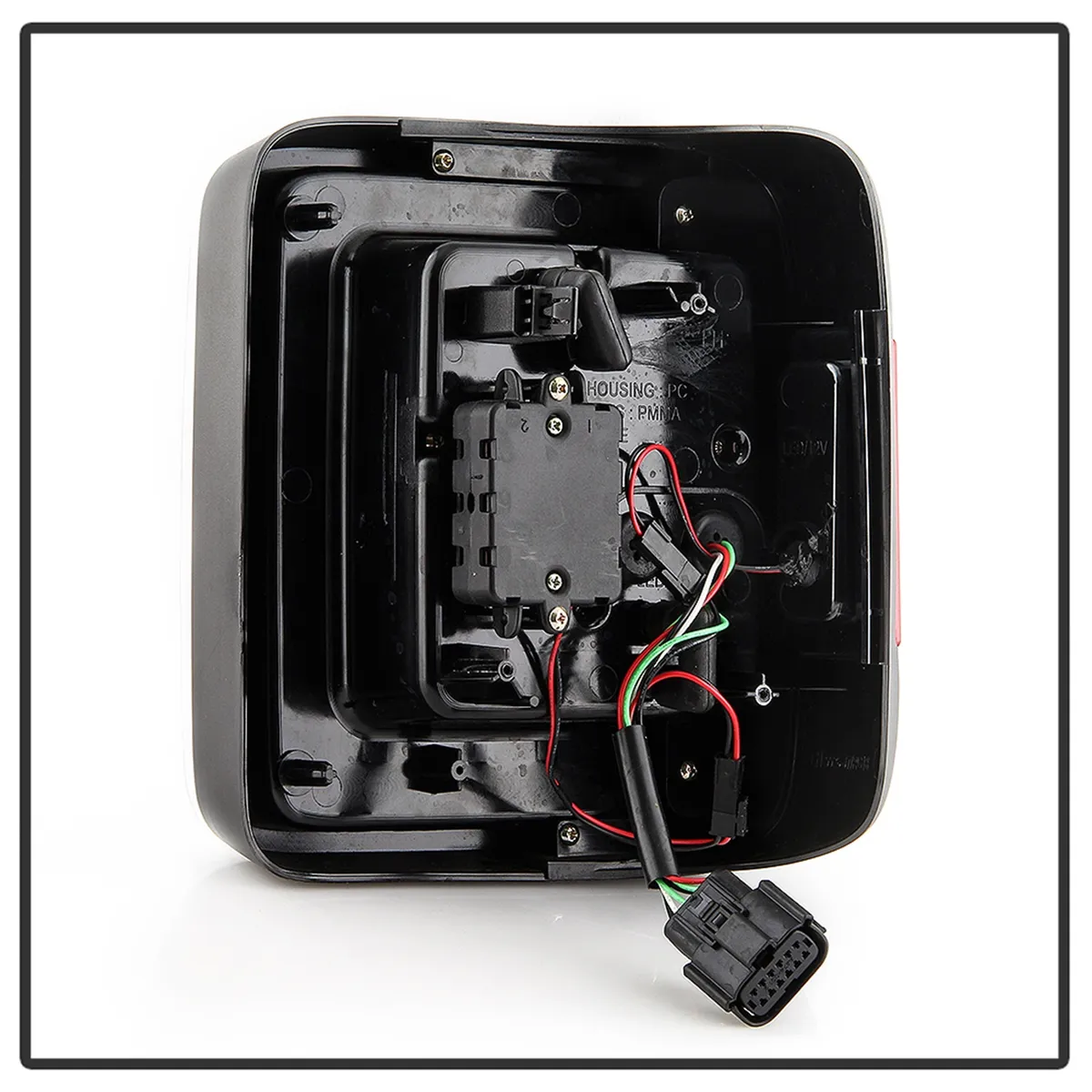 ( Spyder ) Jeep Wrangler 2019 - 2020 Full LED Tail Light - Sequential Turn Signal - Black product image