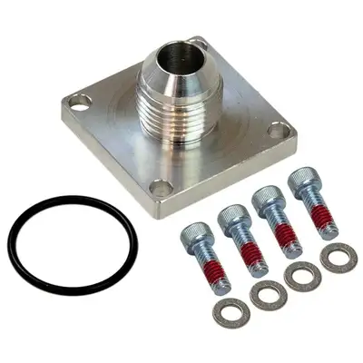 Moroso Fitting Dry Sump Square Base 8an Male 4bolt Square Flange