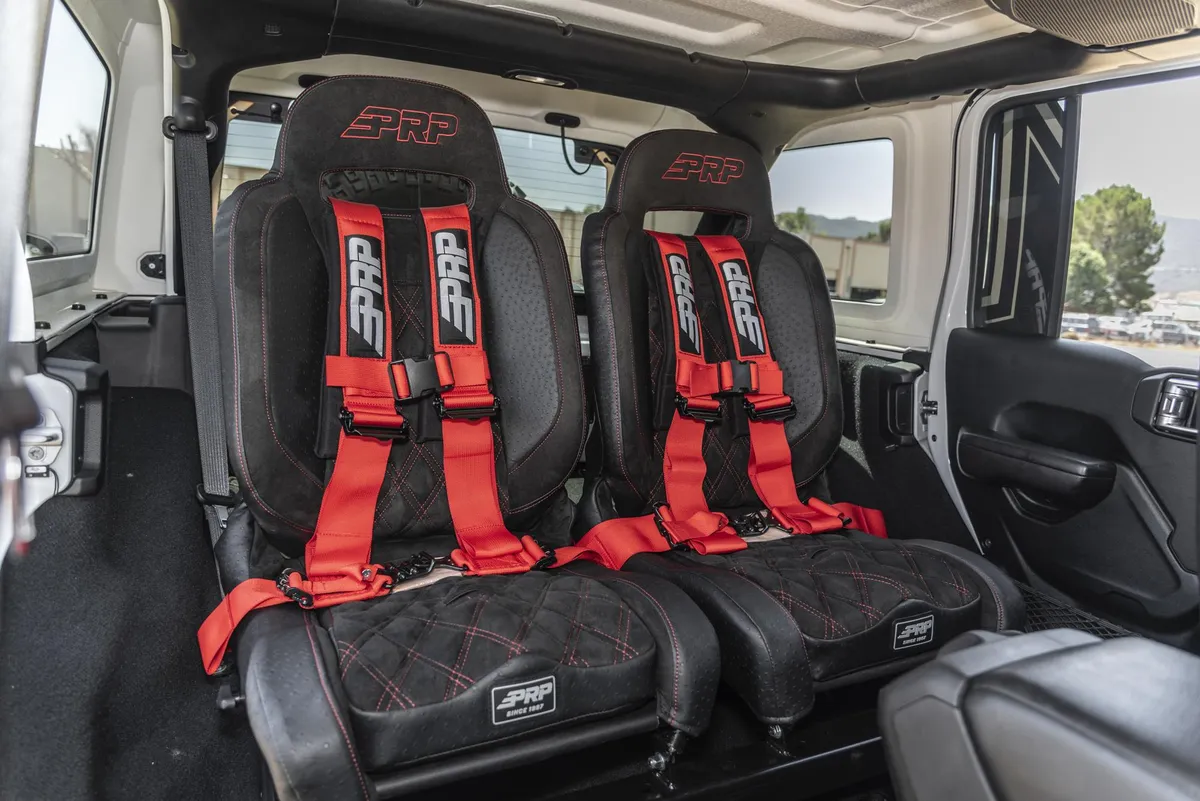 4.3 Harness 4 point Harness with 3 inch Belts Red PRP Seats product image