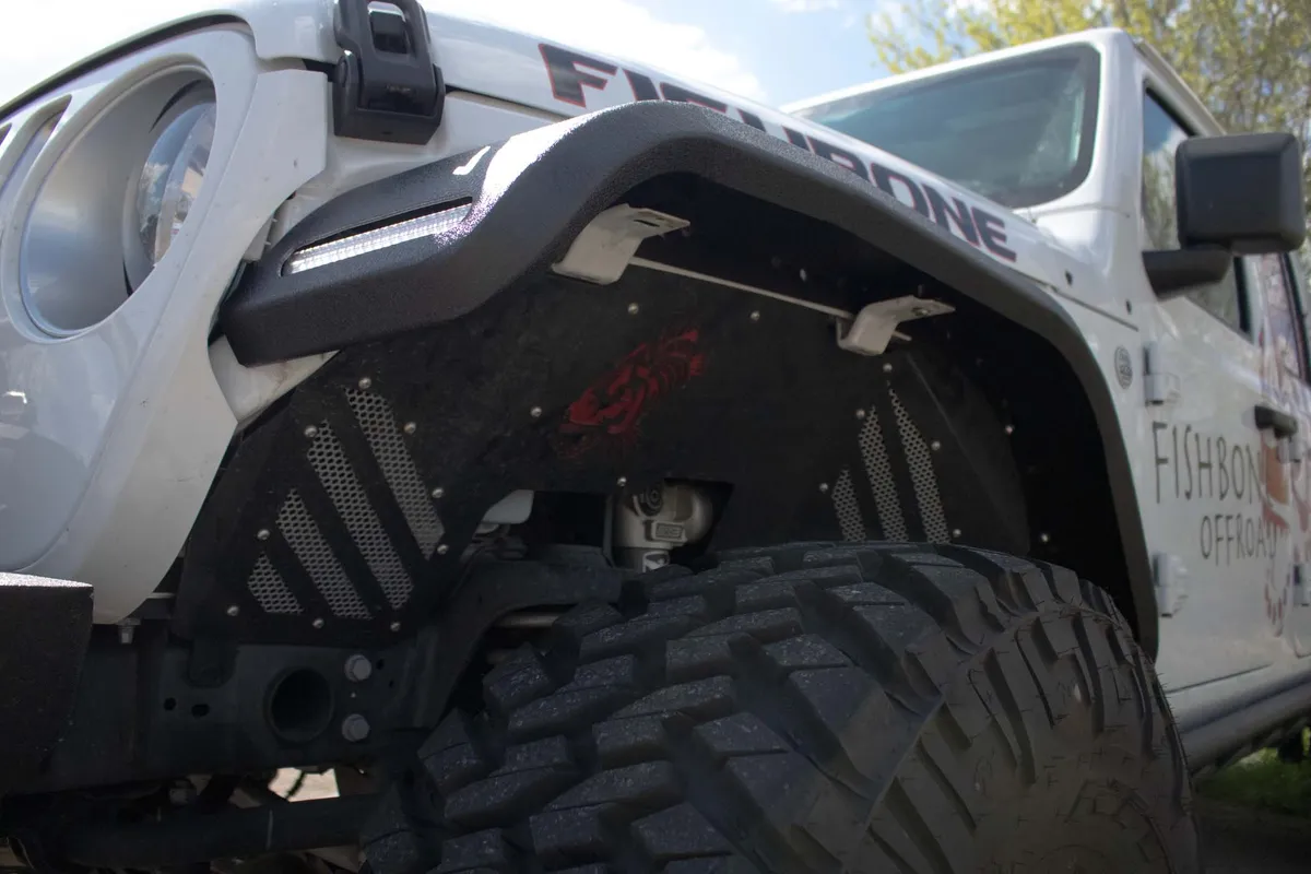 Fishbone Offroad Front Steel Elite Fenders for 2018-Current Jeep Wrangler & 2020-Current Jeep Gladiator FB23454F product image