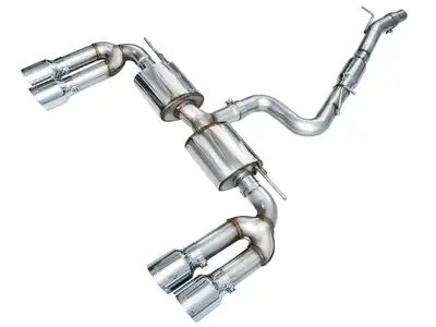 AWE Tuning AWE Track Edition Exhaust for Audi 8Y S3 - Chrome Silver Tips