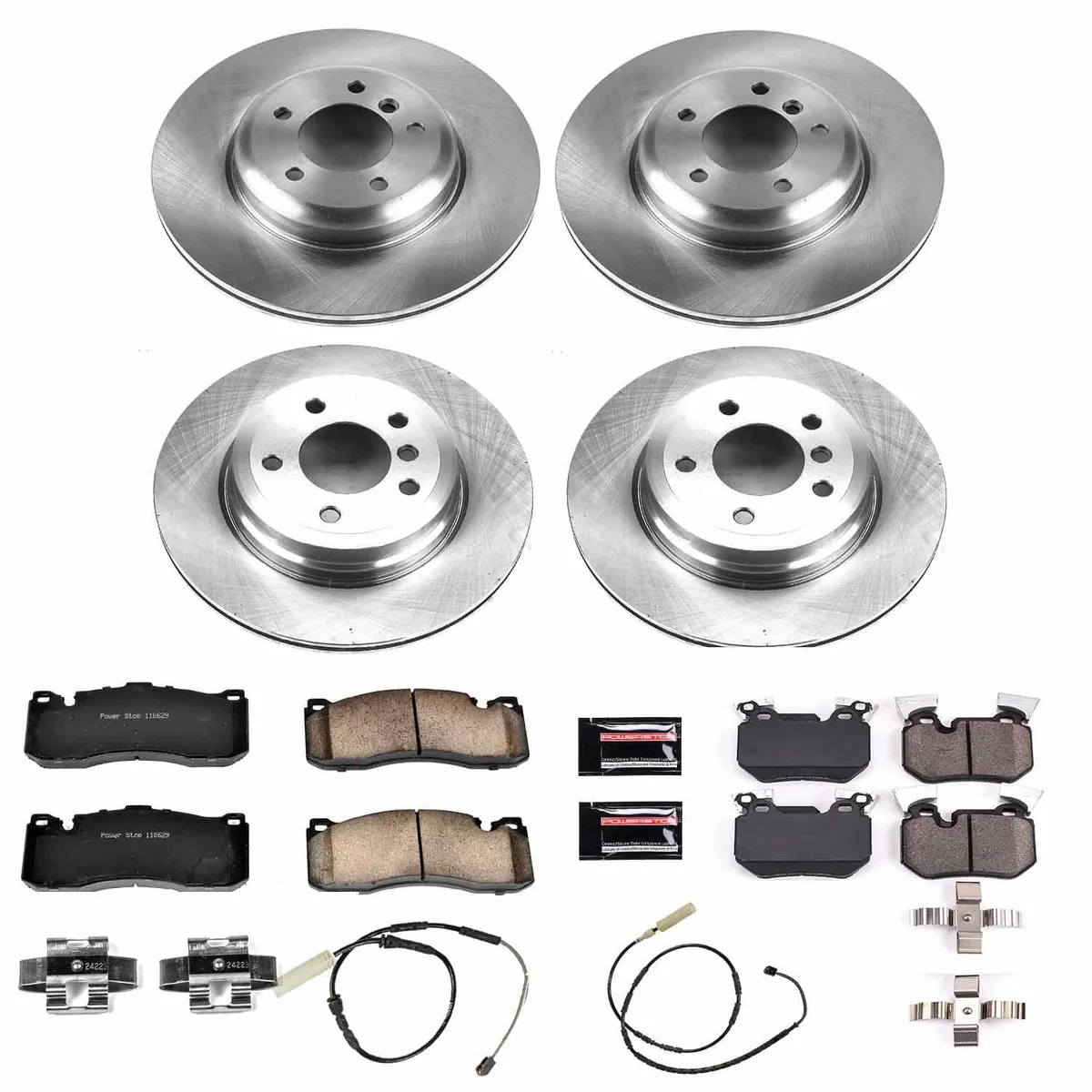Z17 Direct Replacement Kit: Rotors; Ceramic Pads W/Hardware; Pad Sensors product image