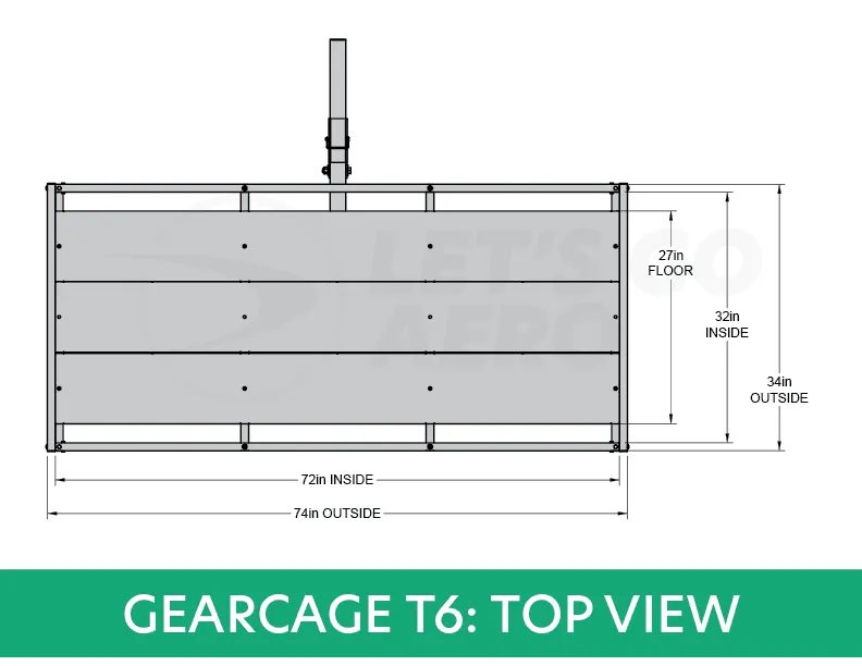 GearCage T6 Folding Cargo Rack product image