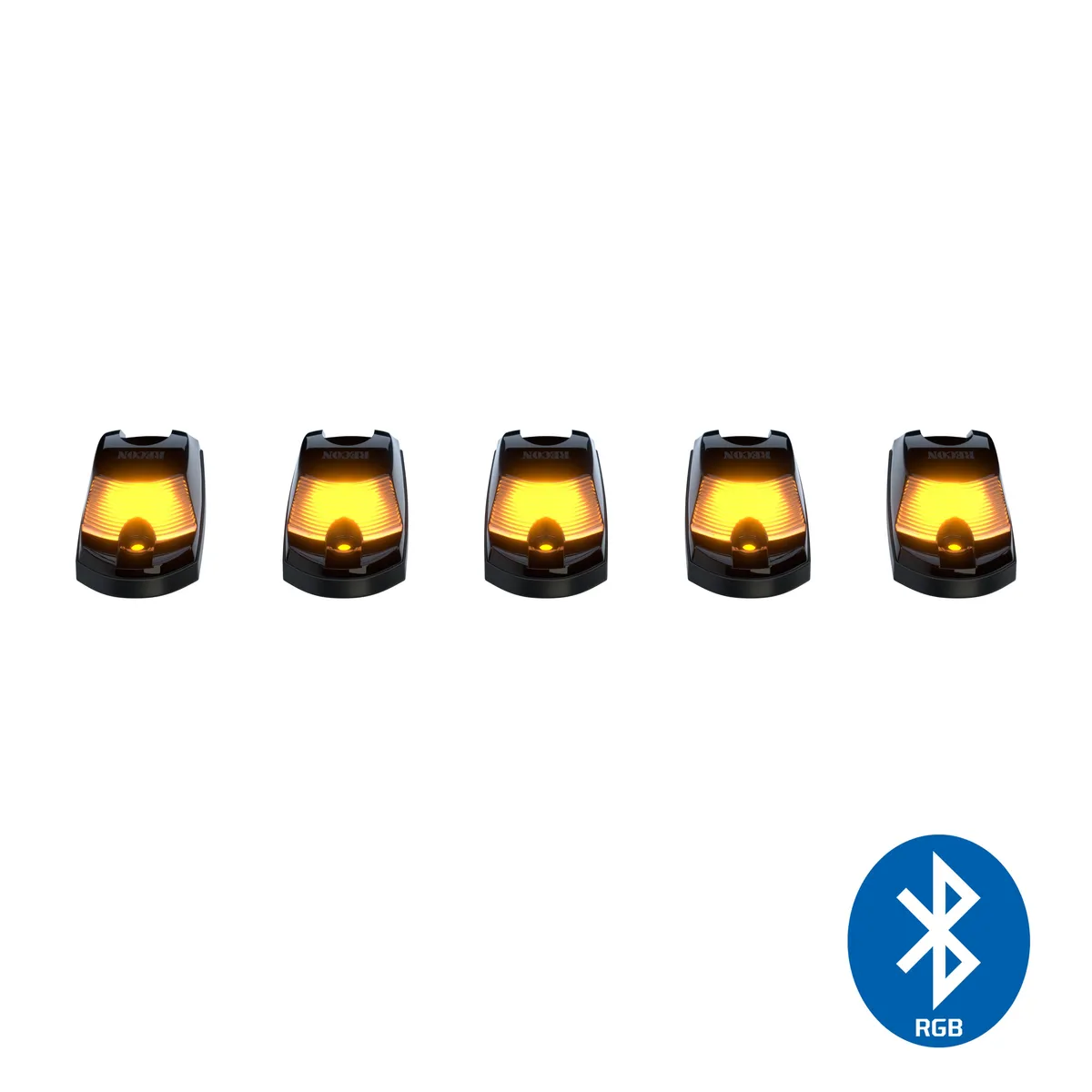 Ford 17-25 Super Duty 5-Piece Ultra Bright RGB Multi-Colored LED Cab Roof Lights Bluetooth App (Fresh Install: For Models That Did Not Come With Factory Cab Lights) - Multiple Lens product image
