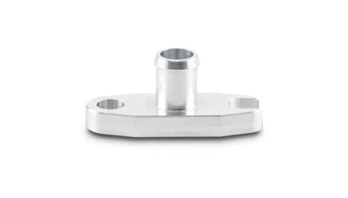 Oil Drain Flange; 0.625 in. Port Type; 2 in. Bolt Hole Center To Center; For T3/T4 And GT40/GT55 Turbos; Male Neck; product image