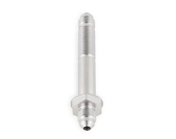 Earl's Straight -3 Bulkhead - Stainless Steel Long - Through Frame Style Fitting - 1.5" to 2.0" product image