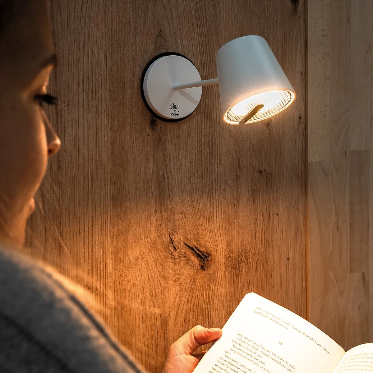 Magnetic lamp PORTOFINO WHITE including placemat and pad product image