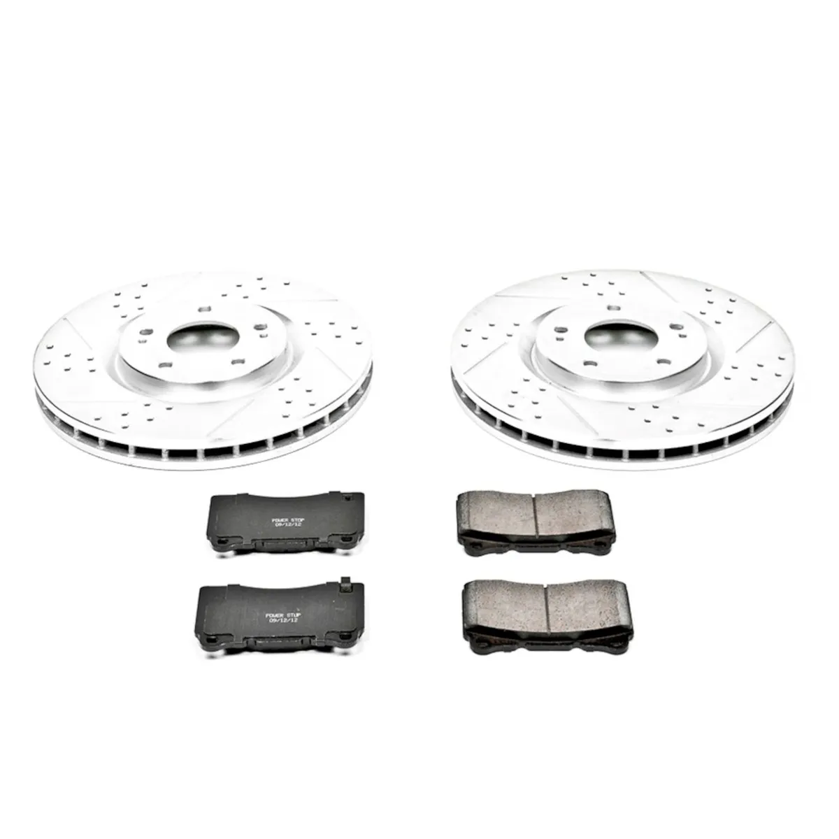 Z23 Evolution Sport Upgrade Kit: Drilled/Slotted Rotors; Carbon-Fiber Ceramic Pads W/Hardware product image
