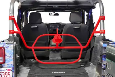 Steinjager Wheels and Tires 2007-2018 Tire Carrier Internal, for 2 Door Models Red Baron