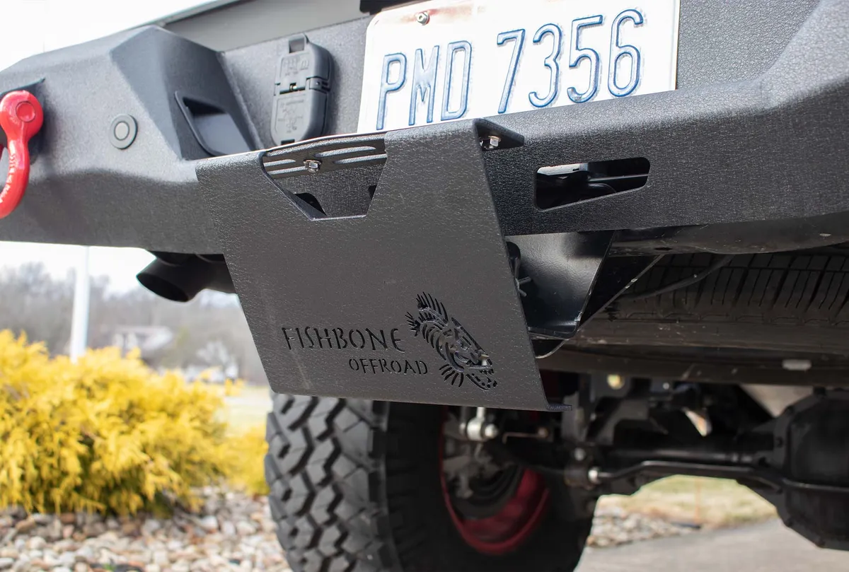 Hitch Mounted Step for 2 Inch Receiver Black Powdercoat Steel Fishbone Offroad product image