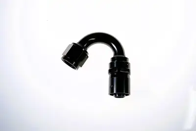 Redhorse Performance 10 an 150 Degree Crimp Style Hose End w/ Black Collar Black