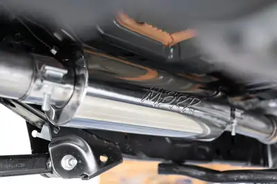 MBRP Exhaust Jeep Cat Back Exhaust System Single Rear Exit Armor Lite Series For 18-Up Wrangler JL 2/4 Door 2.0L, 3.6L MBRP