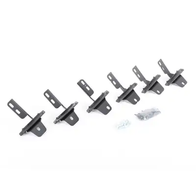 Go Rhino go Rhino - 6941295 - Rb10/Rb20 Running Boards - Mounting Brackets Only - Textured Black