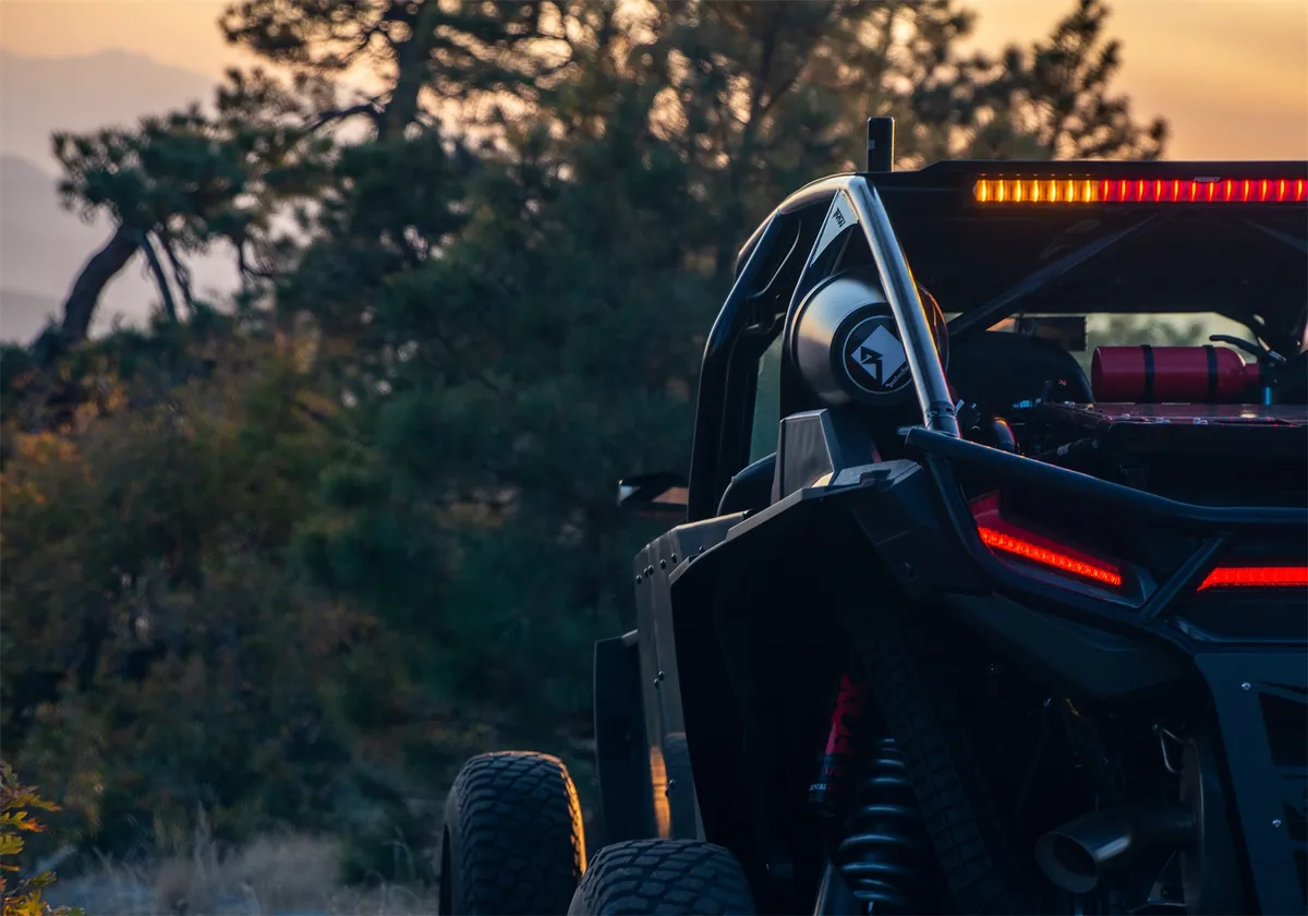 RIGID 28 inch Rear Facing LED Chase Bar with 27 Pre-Programmed Modes And 5 Colors, Black Housing, Race Compliant For Series Requiring Strobing Blue, Amber, Green And Red, Surface Mounts Included product image