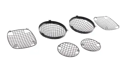 Kentrol Jeep CJ Wire Mesh Guard Set 6 Pieces 76-86 CJ Powdercoat Black Kentrol