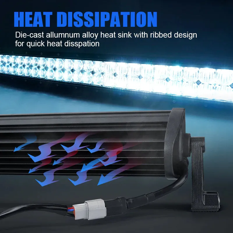 "52"" RGBW 5D Projector LED Light Bar for Jeep Wrangler" product image