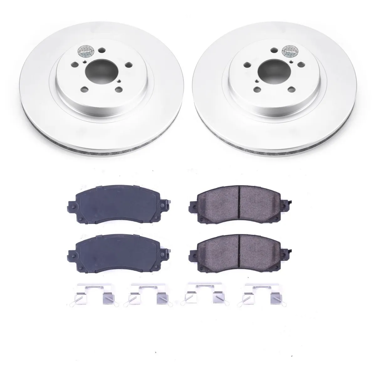 Z17 Geomet Coated Rotor Kit: Genuine Geomet Fully Coated Rotors; Ceramic Pads W/Hardware product image