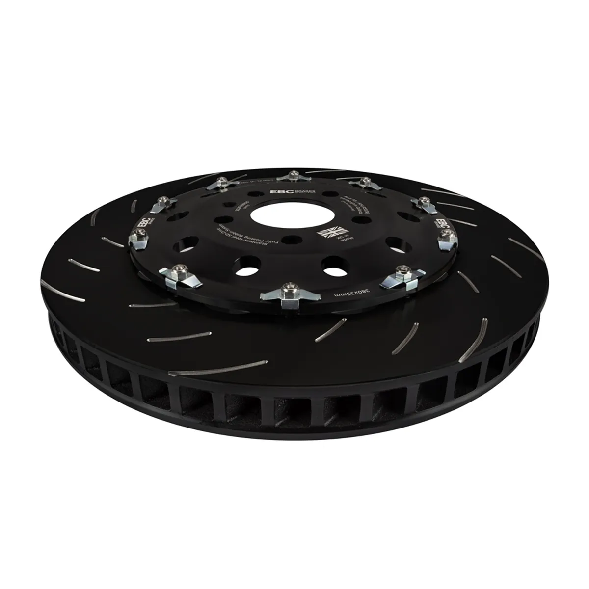 S32 Kits EBC SR-11/SR-21 Series Brake Pads And SG Rotor; Front/Rear; FMSI Pad No. D1266/D1029/D1155; Vented; 5/5 Bolt; 380/356mm Dia.; 53/48mm Height; 34/32mm Thick; product image