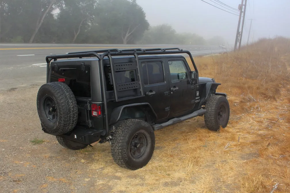 Cargo Roof Rack System; 4 Crossbars; Durable 2-Stage Light Textured Black Powder Coat; product image