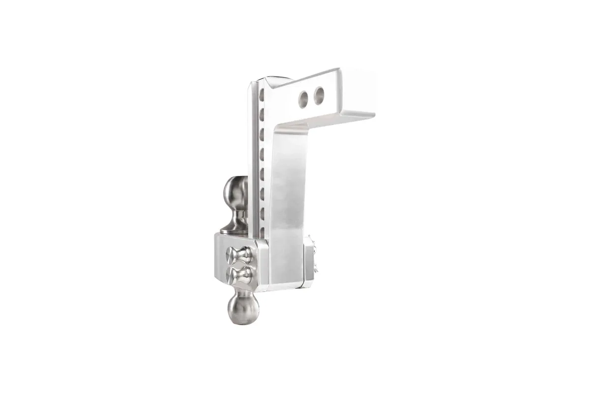 2.0" Aluminum Medium Duty Hitch 6" Drop/Rise w/ Stainless Steel Dual Ball product image